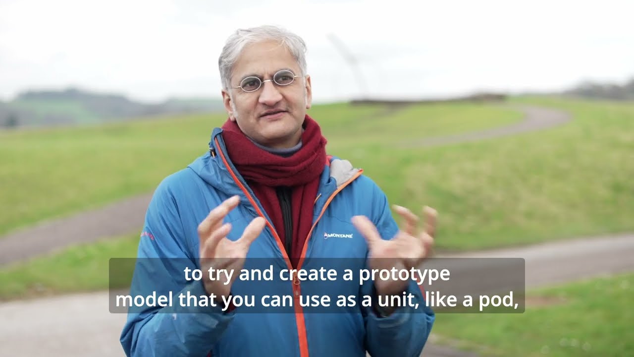 Sai Giridhar, CEIC participant on his prototype for a pod built with natural building materials