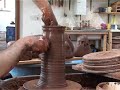 Click here to watch this video Potter, David Small, shows how to throw a cylinder jug