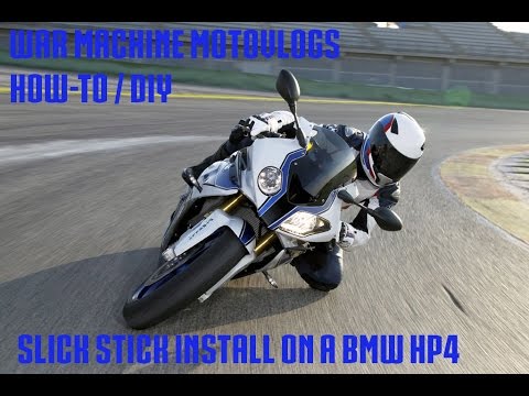 How to / DIY – Slick Stick install on a BMW HP4 Competition