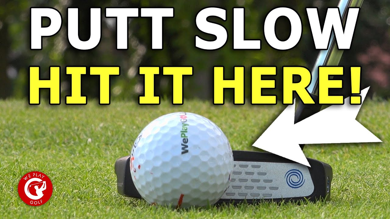 Want to putt it slow? Hit it from the toe! - Fast downhill putting tip