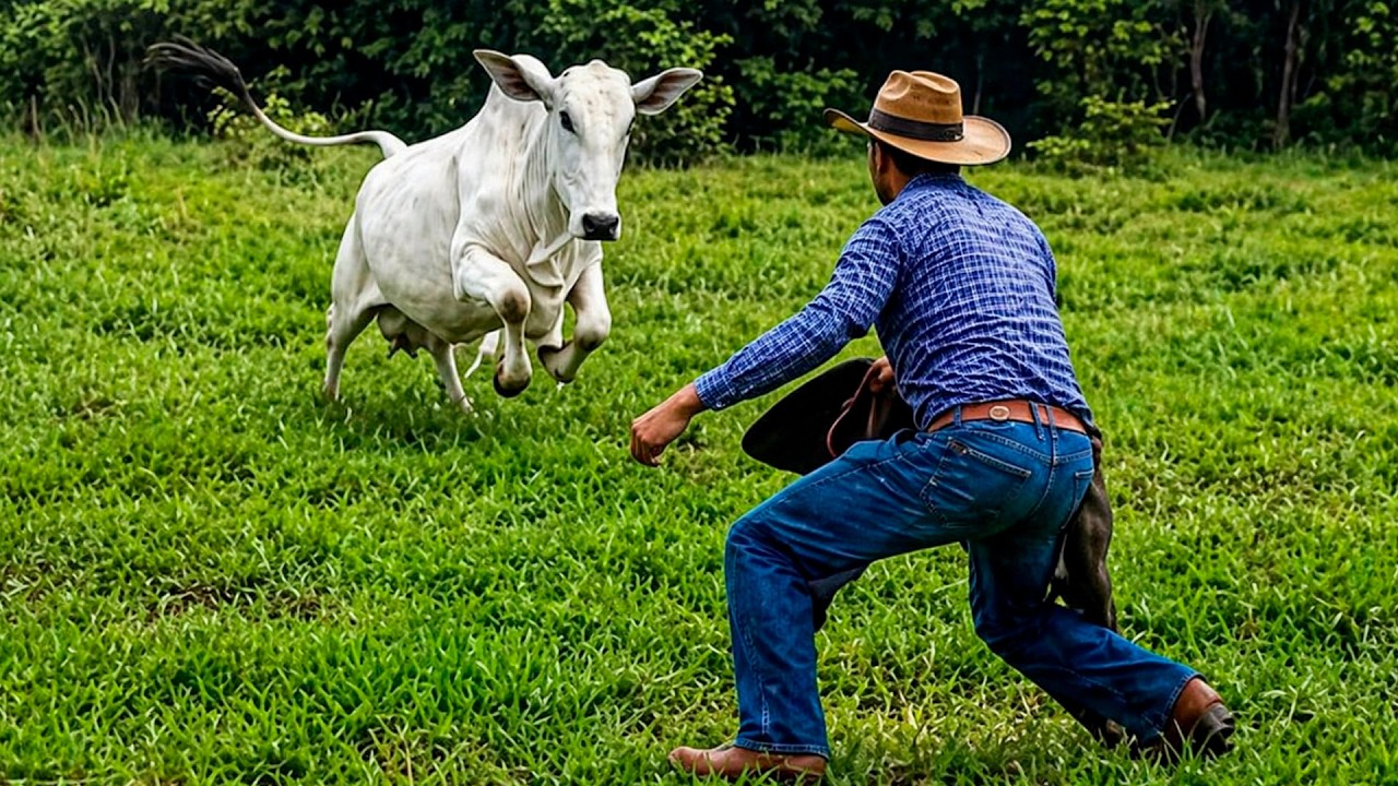 QUANDO A VACA NELORE DECIDE ATACAR E O PIOR ACONTECE