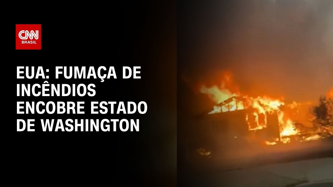 Clima extremo: Fumaça de incêndios encobre estado de Washington, nos EUA  | CNN PRIME TIME
