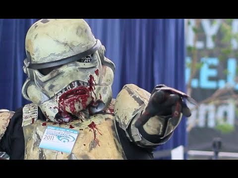 markdayresponse - WonderCon 2011: Star Wars Zombie Stormtrooper More WonderCon here: http://www.youtube.com/watch?v=bawJHRXKcWs deathtrooper.