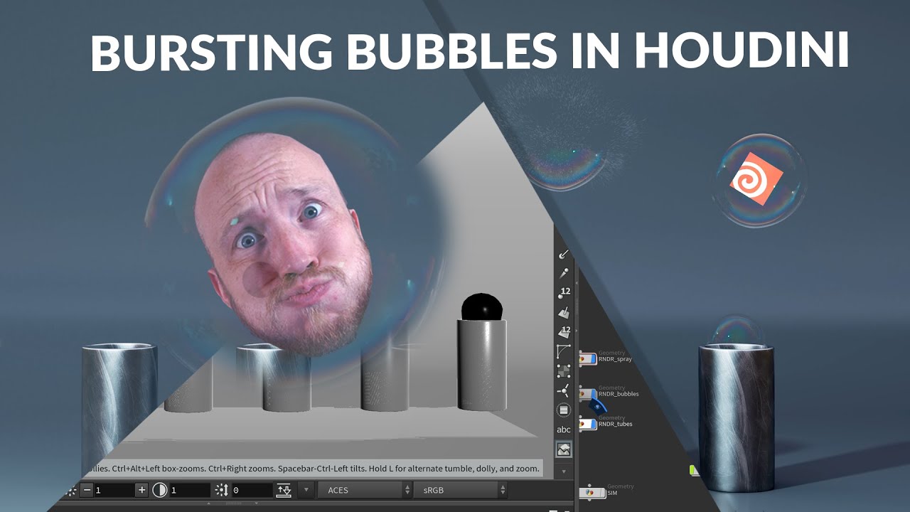 Bursting Bubbles in Houdini!