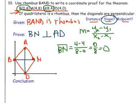 how to prove rhombuses