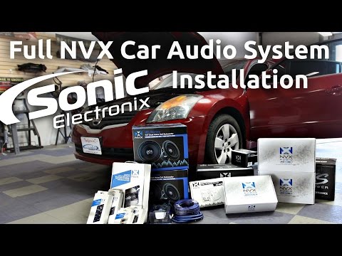 Car Audio Installation – 2008 Nissan Altima Full NVX System – Speakers, Subs + more