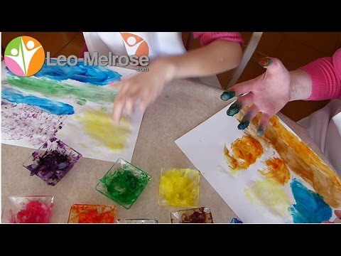 Recette de peinture au doigt avec les ingr�dients de votre cuisine
