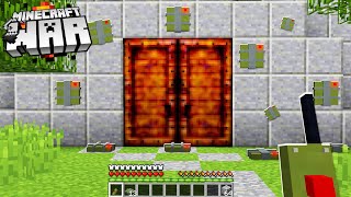 this Minecraft War video begins with us blowing open a mystery DOOR..