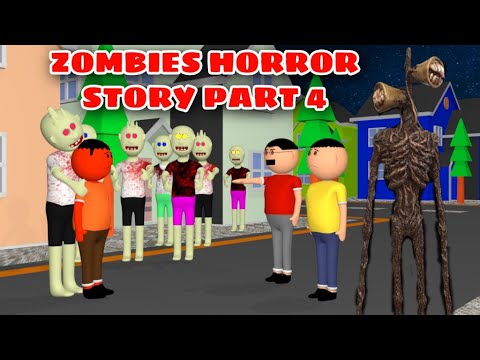 Zombies Horror Story Part 4 | Siren Head Game | Cartoon Movies | Best Animated Movies | 3d Animation