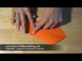 Origami peacock or thanksgiving turkey