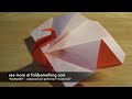 Origami peacock or thanksgiving turkey