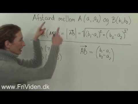 Vektorregning - Afstand mellem to punkter punkter