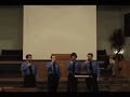 the shasta bible college & graduate school men's quartet singing at grace baptist church in redding, ca, as a part of shasta's annual alpha omega conference.  this is 