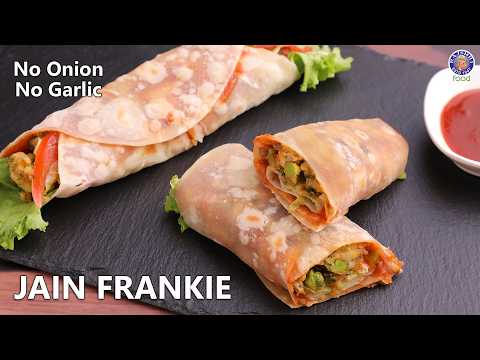 Mumbai Street Style Jain Frankie Recipe At Home | Healthy & Tasty Snack Idea For Kids | Chef Ruchi