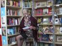 Mary Owen reads a short story at The Big Green Bookshop