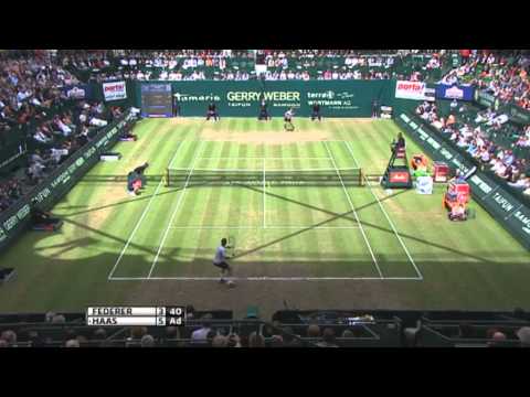 Halle 2013 Saturday Highlights Federer Haas