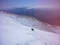 discesa fuori sentiero, monte vettore.