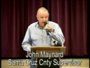 John Maynard, Santa Cruz County Supervisor
