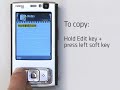 How to copy paste data with your S60 phone?