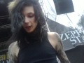Andy Biersack took my phone. (Sweden rock 8 juni 2011)