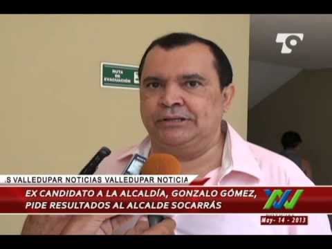 Excandidato a la Alcaldía de Valledupar, Gonzalo Gómez, pide resultados al alcalde Socarrás