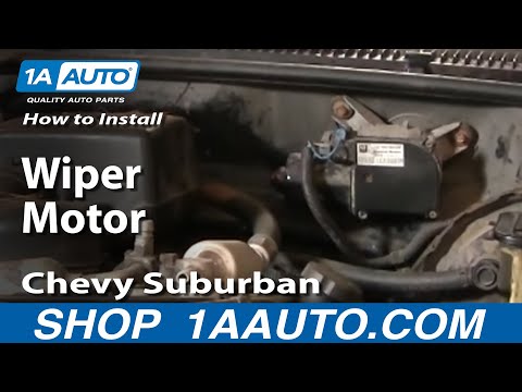 How To Install Replace Wiper Motor Chevy GMC Pickup Truck Suburban Tahoe 88-99 1AAuto.com
