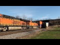 BNSF 7526, 7401, 6616 & 6620 Leads an Intermodal West, galesburg, IL
