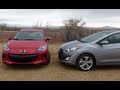 2013 Mazda3 vs Hyundai Elantra GT 0-60 MPH Performance Mashup Review
