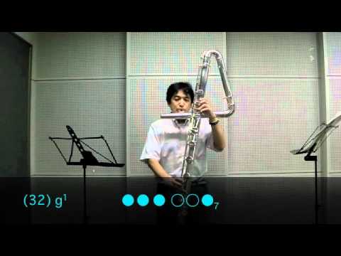 contrabass - Contrabass Flute Chromatic Scale by ARAMAKI Michio (Japan). http://www.asahi-net.or.jp/~td7m-armk/