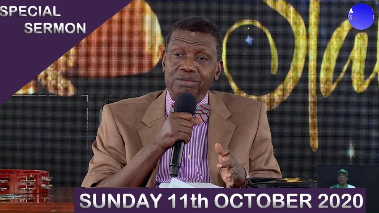 RCCG Sunday Service 11th October 2020 by Pastor E. A. Adeboye - Livestream