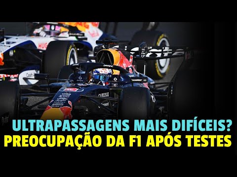 PREOCUPAÇÃO DA FORMULA 1 APOS TESTES: ULTRAPASSAGENS SERÃO MAIS DIFÍCEIS? E A BATERIA VAI ACABAR?
