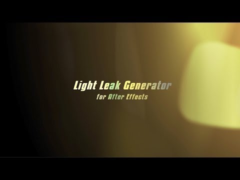 how to create a light leak in after effects