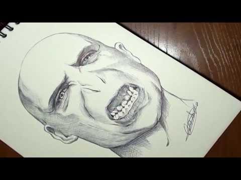 how to draw voldemort