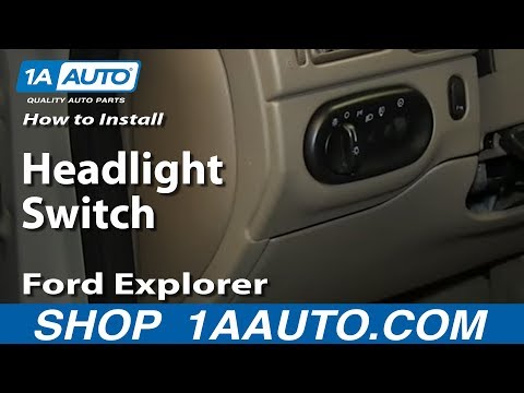 How To Install Replace Headlight Switch Ford Explorer Mercury Mountaineer