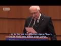 www.eux.tv Never before a president of a republic was heckled by members of the European Parliament. Watch this video to find out what happened to Vaclav Klaus when he addressed the parliament's plenary session in Brussels in February 2009.