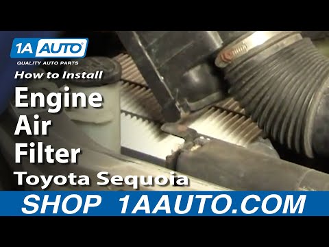 How To Install Replace Engine Air Filter Toyota Sequoia 01-04 1AAuto.com