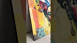 Wooden Wall Art - Frida Kahlo in Color