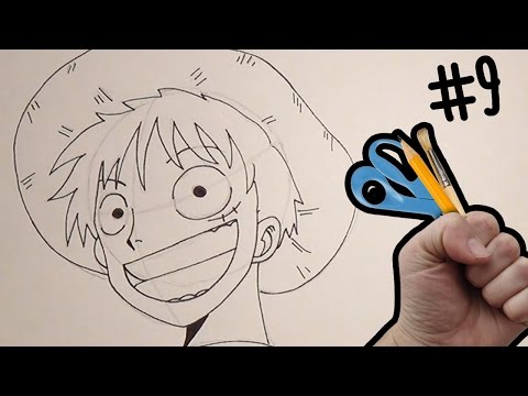how to draw monkey d'luffy easy