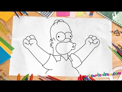 how to draw homer simpson