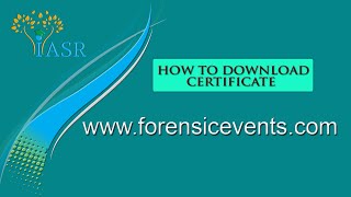 Download Certificate for this Event