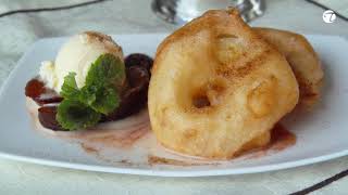 Apfelküchlein | Beignets de pommes im Bierteig | Pâte àfrire à la bière Apfelküchlein | Beignets de pommes im Bierteig | Pâte àfrire à la bière