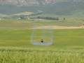 Turbo Thrush low level fly-by and wing-tip vortices sound.