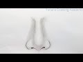 realistic nose drawing step by step