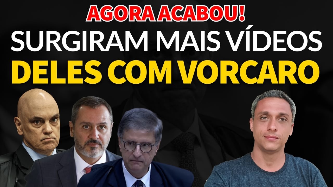 AGORA ACABOU MESMO! Surge mais vídeos de Moraes, Gonet e Andrei com Vorcaro