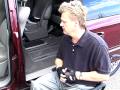 Quadriplegic transfers from wheelchair into minivan