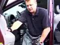 Quadriplegic transfers from wheelchair into minivan