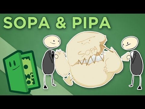 SOPA PIPA - This week, we give a (somewhat belated) criticism of SOPA and PIPA. Come discuss the topic in the forums! http://extra-credits.net/episodes/sopa-pipa/#discus...