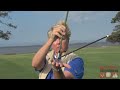 Hitting on a Downhill Lie Golf Tip Video