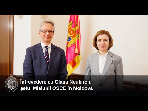 The Head of State met with Claus Neukirch, Head of the OSCE Mission to Moldova, at the end of his mandate in our country
