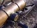 Firing the deadly Spanish Mountain Howitzer